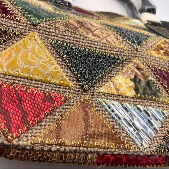 Multicolor Patchwork Leather Bag - Picture 6 of 13